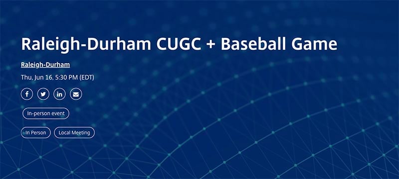 CUGC Events Raleigh